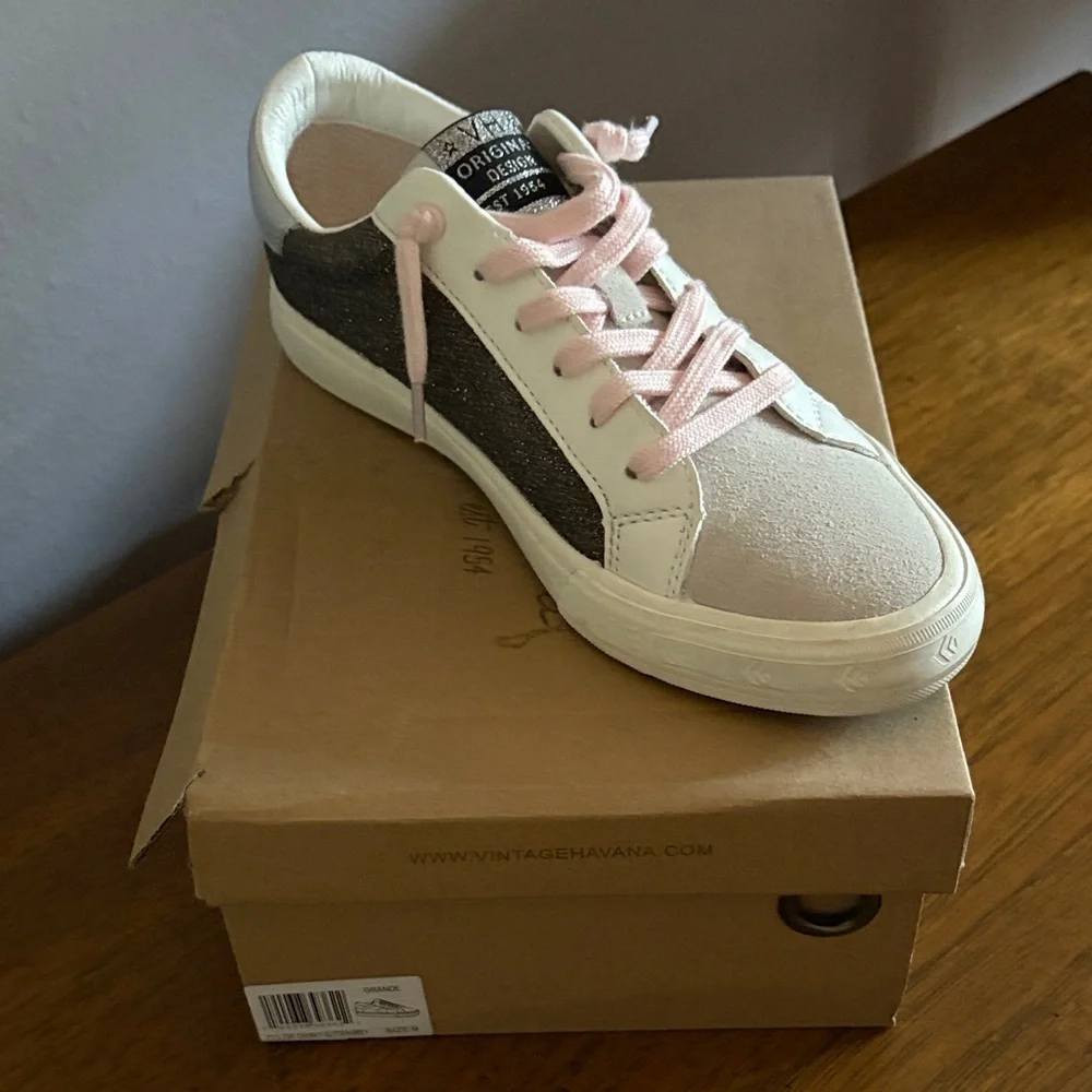 Vintage Havana Pink, Black & Cream Low-Top Sneaker